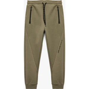 Pamuklu Cepli Fermuarlı Jogger Eşofman Altı