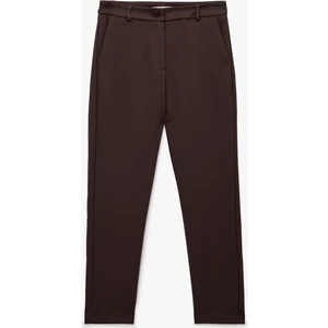 Normal Bel Yan Cepli Kumaş Cigarette Pantolon