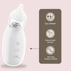 Q2 Elektrikli Bebek Burun Aspiratörü Çocuk Burun Temizleme Makinesi Şarjlı