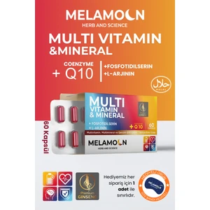 Multivitamin, Mineral ve Qenzim Q10 Içeren Kapsül Takviye Edici Gıda 60 Kapsül