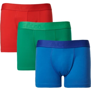 Altınyıldız Classics Erkek Saks-kırmızı 3lü Pamuklu Esnek Boxer Paketi