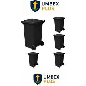 Umbex Plus 240 Lt Siyah Çöp Konteyneri