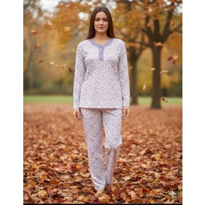 Aysun Tekstil Yeni Ürün!!! Patlı Yaka Iki Iplik Şardonlu Yüzde Yüz Pamuklu Rahat Kalıp Pijama Takımı