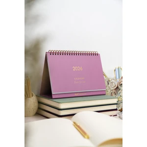 Matt Notebook 2026 Bordo Masaüstü Planlayıcı Takvim 13 Yapraklı Ergonomik Ölçüler