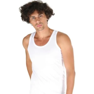 3'lü Set %100 Pamuk Erkek Atlet - Penye Süprem Beyaz Atlet 1011