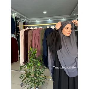 Yüsra Collection Tesettür Gölgeli Oval Sufle