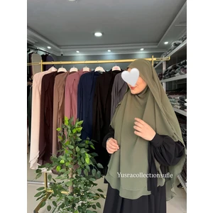 Yüsra Collection Tesettür Gölgeli Oval Sufle