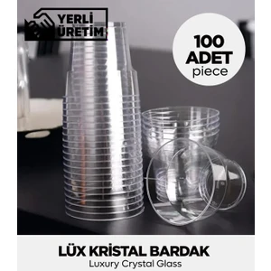 Lüx Kristal Bardak 100 Adet