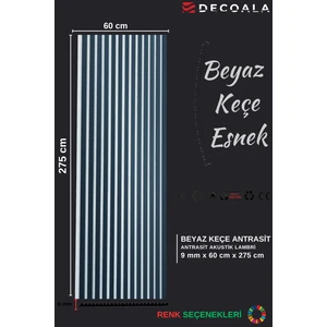 Mdf Akustik Duvar Paneli Beyaz Keçe