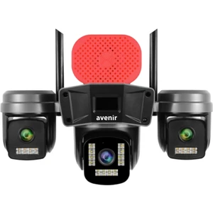 AV-S308 6mp 3 Kameralı Ptz Wifi Kamera