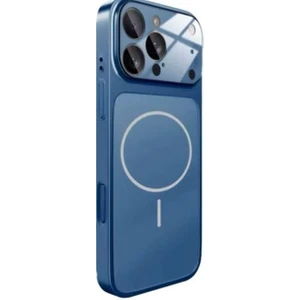 iPhone Mavi 16 Pro Uyumlu 17 Pro Max Görünüme Çeviren Kamera Koruma Magsafe Kılıf