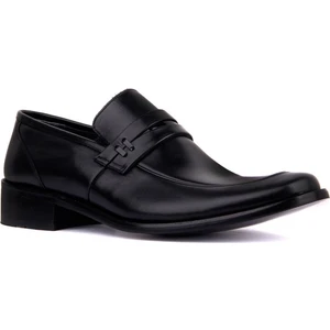 Bağcıksız Siyah Deri Erkek Klasik Ayakkabı 1390 114 430