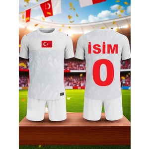 Türkiye Beyaz Milli Takım Isme Özel Yazdırmalı Çocuk