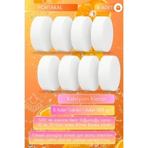 8 Adet Nem Alıcı | Küf Önleyici | Ev Tipi Rutubet Giderici | Portakal Aromalı | Ev,depo