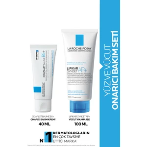 La Roche-Posay Yüz ve Vücut Bakım Seti Cicaplast Onarıcı Bakım Kremi 40 ml & Lipikar Vücut Yıkama Jeli 100ml