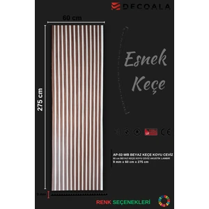 Mdf Akustik Duvar Paneli Beyaz Keçe