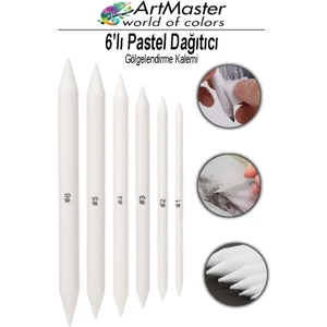 Gölgelendirme Kalemi Pastel Dağıtıcı 6 Lı 1 Paket Dağıtıcı Kalem Kara Kalem Kaynaştırma Kalemi Gölgelendirme Kalem Seti