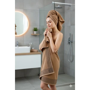 50X90-70X140 cm Amore Bath 2'li Banyo Havlu Takımı, Plaj Havlusu, Hamam Takımı, Çeyizlik Havlu, Spa