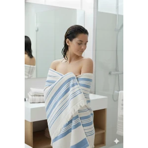 Liana 50X90 70X140 cm 2’li Banyo Havlu Takımı, Plaj Havlusu, Hamam Takımı