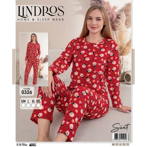 Yılbaşı Desenli Süet Pijama