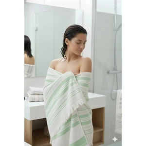 Liana 50X90 70X140 cm 2’li Banyo Havlu Takımı, Plaj Havlusu, Hamam Takımı