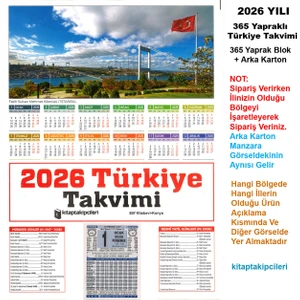 Kitap Takipçileri 2026 Namaz Vakitli 365 Gün Yapraklı Dini Duvar Türkiye Takvimi Arka Karton Istanbul Manzaralı