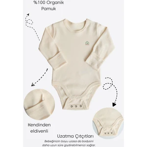 Organik New Basic Uzayan Uzun Kol Body Natural