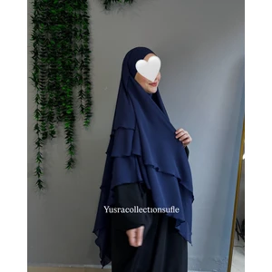 Yüsra Collection Tesettür Sufle Şifon Uzun Boy