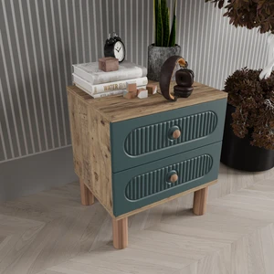 Soho 2 Çekmeceli Komodin - Mdf Kapak