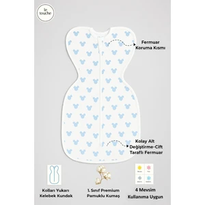 Le Touche Bebek Kundak– Yenidoğan Kendi Kendini Yatıştıran Kundak – Erkek Kız Bebek Uyku Tulumu