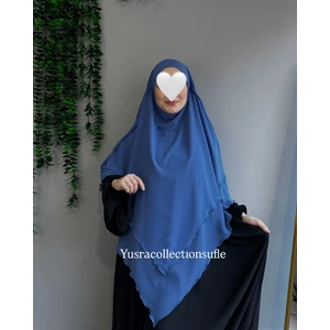 Yüsra Collection Tesettür Sufle Şifon Uzun Boy