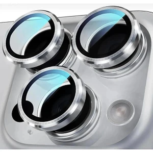 Iphone 12 Pro Iphone 12 Pro Max Uyumlu Gümüş Arka Kamera Lens Koruyucu Safir Cam