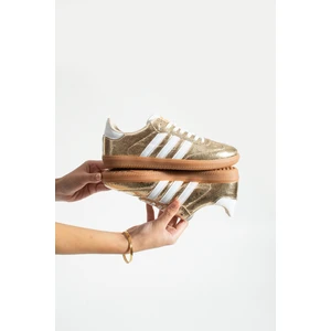 Friend & Trend Şeritli Ince Taban Bağcıklı Trend Kadın Spor Ayakkabı