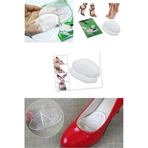 Kaydırmaz Topuklu Ayakkabı Silikon Jel Ayak Yastığı Tabanlığı Şeffaf