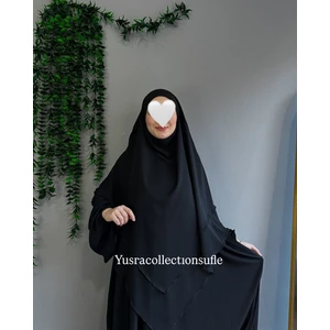 Yüsra Collection Tesettür Sufle Şifon Uzun Boy