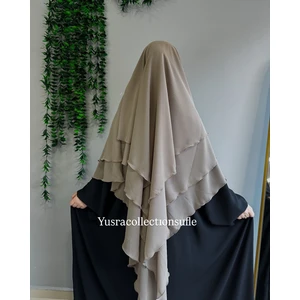 Yüsra Collection Tesettür Sufle Şifon Uzun Boy