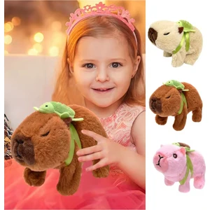 NB Market Kapibara Yürüyen Müzikli Peluş Oyuncak Yeşil Sulufat Capybara Vik Vik Müzikli Işıklı