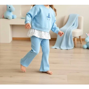 BeU Kids Kız Çocuk %100 Pamuk Unicorn Baskılı Alt Üst Takım