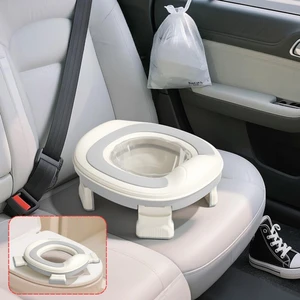 Taşınabilir Lazımlık Çocuk Katlanır Klozet Adaptörü Seyahat Kamp Çocuk Araba Portatif Lazımlık