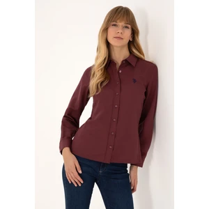 U.s. Polo Assn. Kadın Plum Gömlek Basic 50316711-VR177