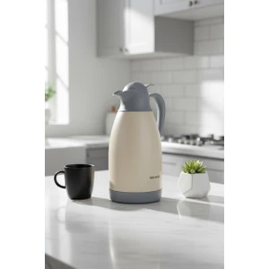 Grandio Çelik Termos Krem 2 Litre