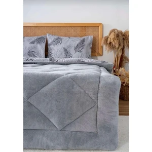 Çift Kişilik Lüx Wellsoft Yorgan Çift Taraflı Tüy Desenli 195 x 215