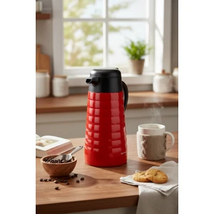 Nora 2 Litre Çelik Termos Kırmızı