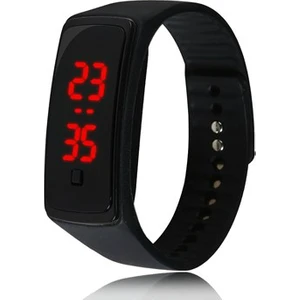 Siyah Ekranlı LED Kol Saati (Siyah)