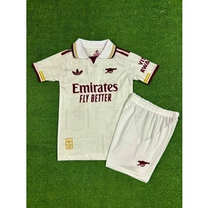 Arsenal 2025/26 Yeni Sezon Viktor Gyökeres Deplasman Çocuk Forması (Beyaz)