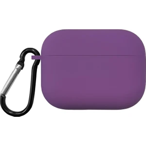 Caseonn Apple Airpods Pro 3 Kılıf Askı Aparatlı Lansman Mor