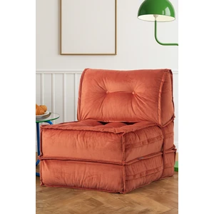 Homedius Mocca Tek Kişilik Katlanır Yatak Uzanma Koltuğu - Kiremit