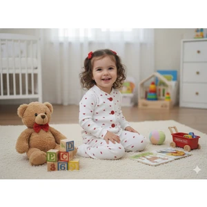 Çocuk Pamuklu Penye Pijama Takımı