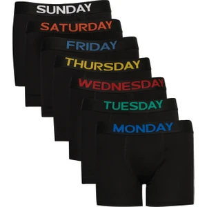 Altınyıldız Classics Erkek Siyah 7 li Pamuklu Esnek Boxer Paketi