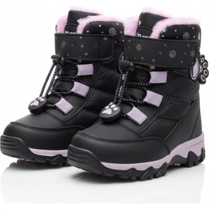 Kız Çocuk Kışlık Bot Su Geçirmez Kürklü Kaymaz Tabanlı Dayanıklı Cırt Cırtlı